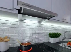 Köksfläktar-Teleskopisk köksfläkt 50cm Inox BT-233