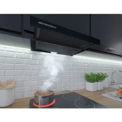 Köksfläktar-Teleskopisk köksfläkt 50cm svart BT-238