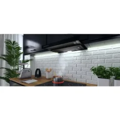 Köksfläktar-Teleskopisk köksfläkt 50cm svart BT-238