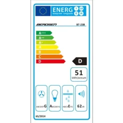 Köksfläktar-Teleskopisk köksfläkt 50cm svart BT-238