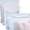 Återanvändbara blixtlåspåsar, 30 st vattentäta frostade plastpåsar, för kläder, underkläder, skor och andra accessoarer