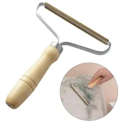 Återanvändningsbar Luddborttagare med Trähandtag Klädvårdsrulle