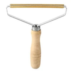 Återanvändningsbar Luddborttagare med Trähandtag Klädvårdsrulle