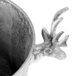 The Living Store Champagnekylare massiv aluminium 39x29x71 cm silver - Skulpturer & statyer