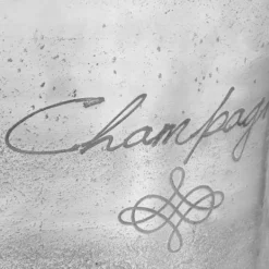 The Living Store Champagnekylare massiv aluminium 39x29x71 cm silver - Skulpturer & statyer