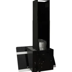 The Living Store Köksfläkt 60 cm stål och härdat glas svart - Köksfläktar