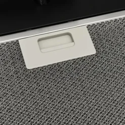 The Living Store Köksfläkt 60 cm stål och härdat glas svart - Köksfläktar