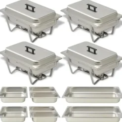 The Living Store Varmhållningskärl 4 st rostfritt stål - Varmhållningskärl