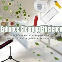 Dammsugartillbehör-Tillbehör 24 delar till Roborock S8/S8+/S8 Pro Ultra Roborock S8/S8+/S8 Pro Ultra