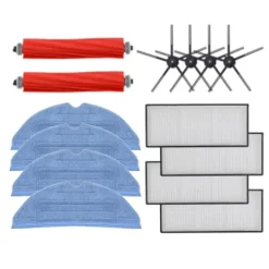 Dammsugartillbehör-Tillbehör borstar/filter/moppdukar 14 delar Roborock S7/S7 Plus/T7/T7 Plus/T7S/T7S Plus