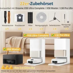 Dammsugartillbehör-Tillbehör Ersättningskit för Dreame X50 Ultra - 24 Delar
