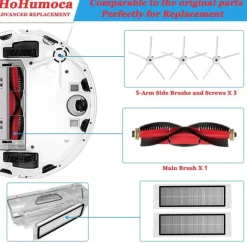 Dammsugartillbehör-Tillbehör för Roborock S5 Max/S6 Max/S6 Pure/S6 MaxV/S50/S51/S55/S60/S65/S5/S6 - 7 delar