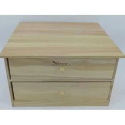 Pastamaskiner-Tillbehörslådor i trä med två lådor för Sirge pastamaskiner