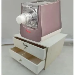 Pastamaskiner-Tillbehörslådor i trä med två lådor för Sirge pastamaskiner