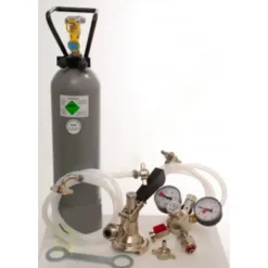 Ölkranar-Tillbehörspaket för Kontakt 2 rader med 2 x 5 liter adapter, högkvalitativ metall med Ölkran utan CO2-flaskan