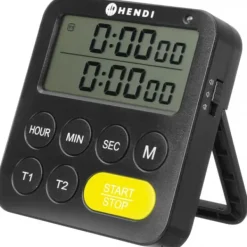 Äggklockor-Timernedräkningstimer med dubbla intervall 3 larmlägen upp till 100 min