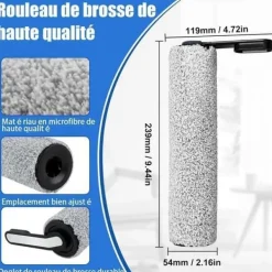 Tineco s5 - Ersättningsborstrulle och HEPA-filter för Tineco Floor One S5 / S5 Pro / S5 Extreme våt och torr dammsugare