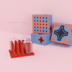 Diskställ & Torkställ-Tipple Glasställ Röd, 2-pack - Tipple