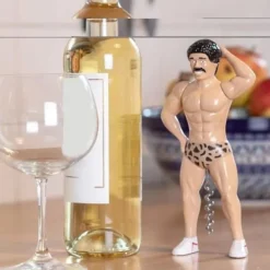 Korkskruvar-Tire-Bouchon Man Muskelman Mustasch 20cm Ovanlig och Original Design Tillbehör för Apéro Rolig och Designad