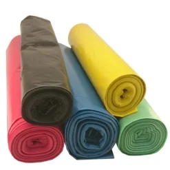 Soppåsar-Tjocka 50 mikron avfallspåsar. tålig rulle 25 st. - gul 70L