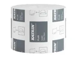 Toalettpapper Katrin Plus System L85,5mxB10cm 2-lagers Vit Nyfiber, 36 rl/krt