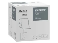 Toalettpapper Katrin Plus System L85,5mxB10cm 2-lagers Vit Nyfiber, 36 rl/krt