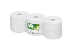 Toalettpapper-Toalettpapper Satino Comfort Jumbo 2-lagigt Ø24cm 320 m vit,6 rl/krt
