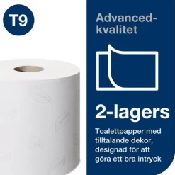 Toalettpapper-Toalettpapper TORK Adv T9 2-lag 12/fp