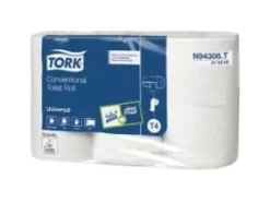 Toalettpapper-Toalettpapper Tork Universal T4 2-lagigt natur 472246 42rullar/kartong - (42 rullar per kartong)
