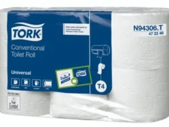 Toalettpapper-Toalettpapper Tork Universal T4 2-lagigt natur 472246 42rullar/kartong - (42 rullar per kartong)