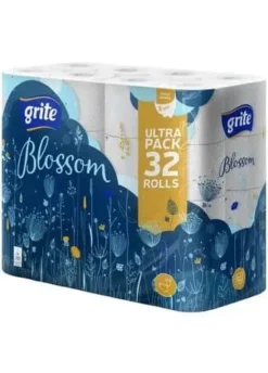 TOILET PAPER GRITE BLOSSOM WHITE 32PCS