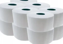 Toalettpapper-Toiletpapir Neutral Advanced Jumbo Mini T2 2-lag Ø18.8 cm 170 m Hvid,12 rl/krt