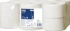 Toalettpapper-Toiletpapir Tork® Jumbo Mini Universal T2, 120161, 1-lags, pakke a 12 stk.
