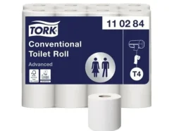 Toalettpapper-Toiletpapir Tork T4 Advanced 2-lags 34,7 m hvid - (24 ruller pr. karton)
