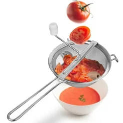 Tomatpress, frukt- och grönsakspress