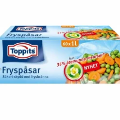 Toppits Fryspåsar 1L 60st (Obs 9st DFP)