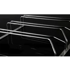 Vinglashängen-Toppmonterad vinglashållare i rostfritt stål i tre nivåer hängande glashållare vin champagneglas