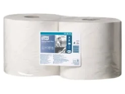 Tork Wiping Paper Plus - Rengöringsdukar - engångsvara - papper - 750 ark - vit - paket med 2 - för P/N: 652008, 652100, 652108