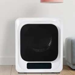 Torktumlare-Torktumlare 3–4 kg i rostfritt stål, 850 W med flerfiltersystem, 6 program och överhettningsskydd (väggmonterad)