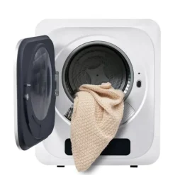 Torktumlare-Torktumlare 3–4 kg i rostfritt stål, 850 W med flerfiltersystem, 6 program och överhettningsskydd (väggmonterad)