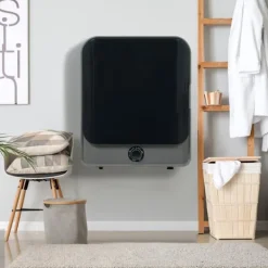 Torktumlare-Torktumlare i rostfritt stål 3–4,5 kg 830W med 5 program, multifilter, överhettningsskydd och väggmontering [Energieklass C]