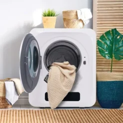 Torktumlare-Torktumlare, rostfritt stål, 2,5kg (upp till 4kg), 850W, 6 program, filter, överhettningsskydd, väggmonterbar