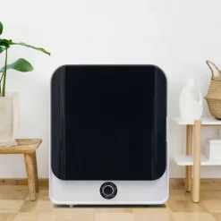 Torktumlare-Torktumlare rostfritt stål 3–4,5 kg, 830W, flerfiltrering, 5 program, överhettningsskydd, väggmonterbar [Energiklass C]