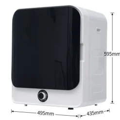 Torktumlare-Torktumlare rostfritt stål 3–4,5 kg, 830W, flerfiltrering, 5 program, överhettningsskydd, väggmonterbar [Energiklass C]