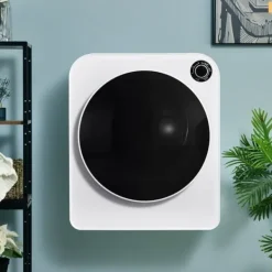 Torktumlare, rostfritt stål, 3kg, 830W, 5 program, trippelfilter, överhettningsskydd, väggmonterbar, vit