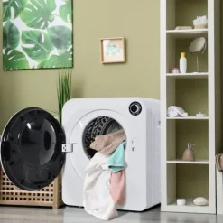 Torktumlare, rostfritt stål, 3kg, 830W, 5 program, trippelfilter, överhettningsskydd, väggmonterbar, vit