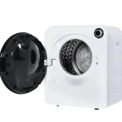 Torktumlare, rostfritt stål, 3kg, 830W, 5 program, trippelfilter, överhettningsskydd, väggmonterbar, vit