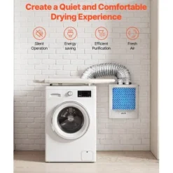 Torktumlare-Torktumlarslangset, 23,6x13,4x29,4 cm, Vit, ABS-material