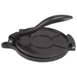 Tortillapress aluminiumlegering manuell tortillamaskin pressverktyg för pizzapajbakning 20 cm svart