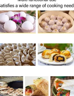 Tortillapress i aluminium 20 cm svart för att göra kinesiska kakor, bakverk, pizzapress i aluminiumlegering, pressverktyg